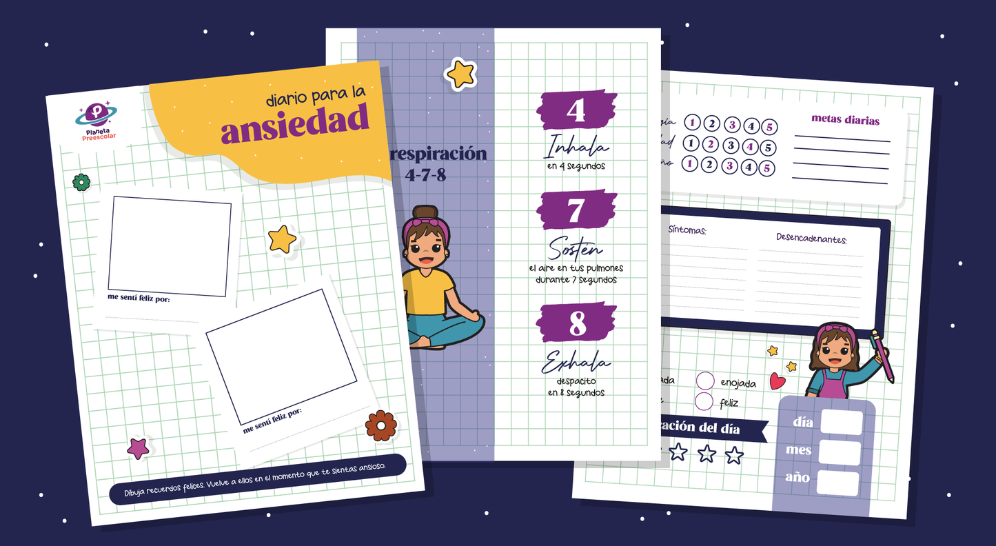 Diario de ansiedad para educadoras