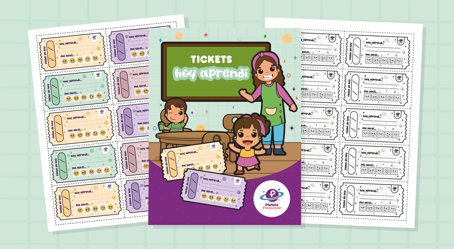 Tickets "Hoy Aprendí" (En español e inglés)