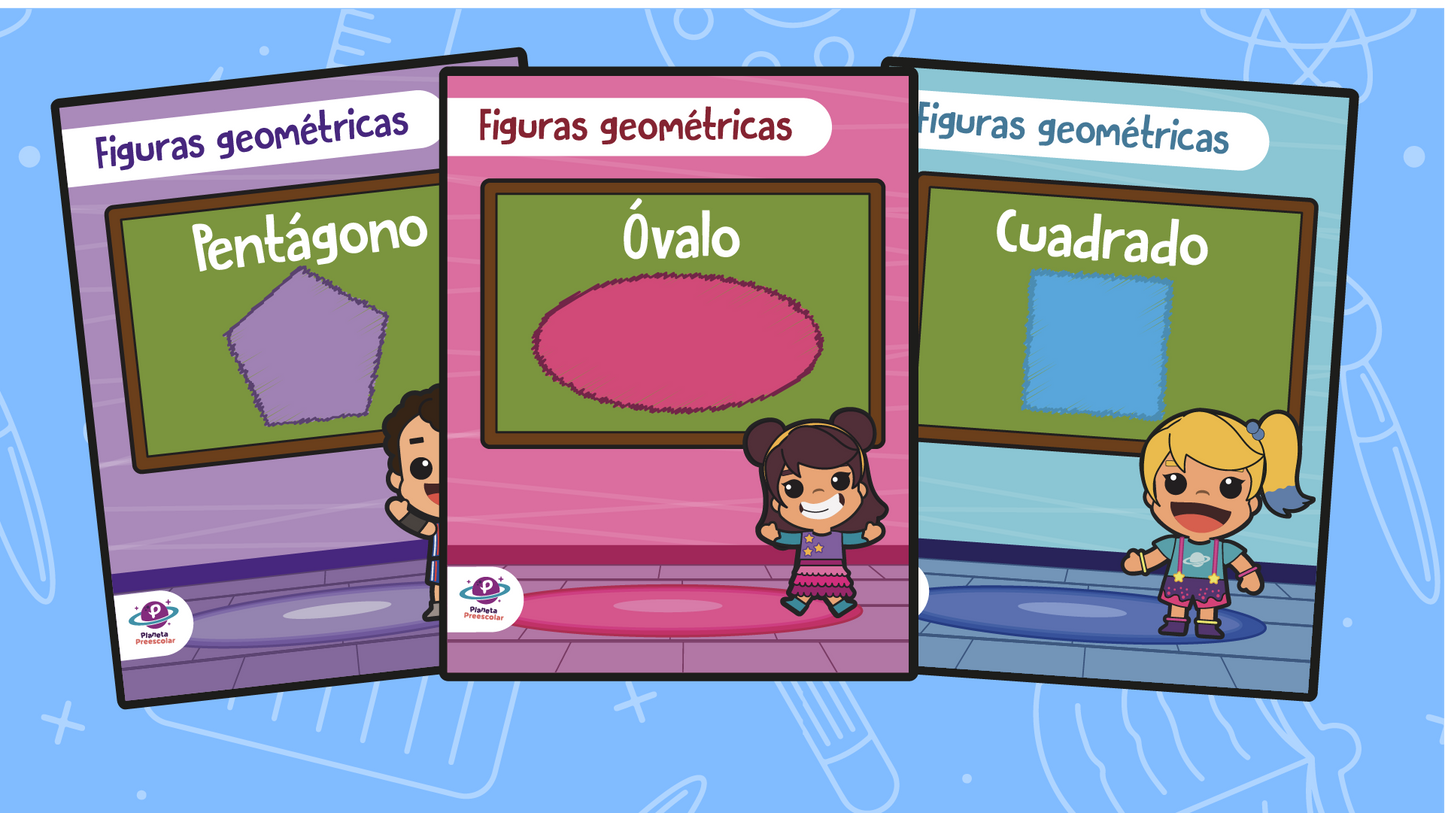 Láminas de figuras geométricas-Colores