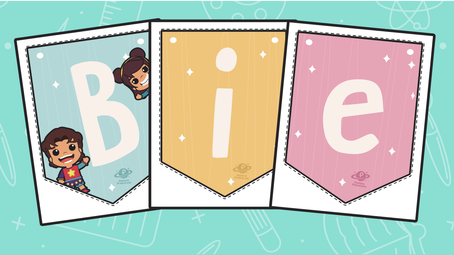 Letrero Bienvenida-Colores