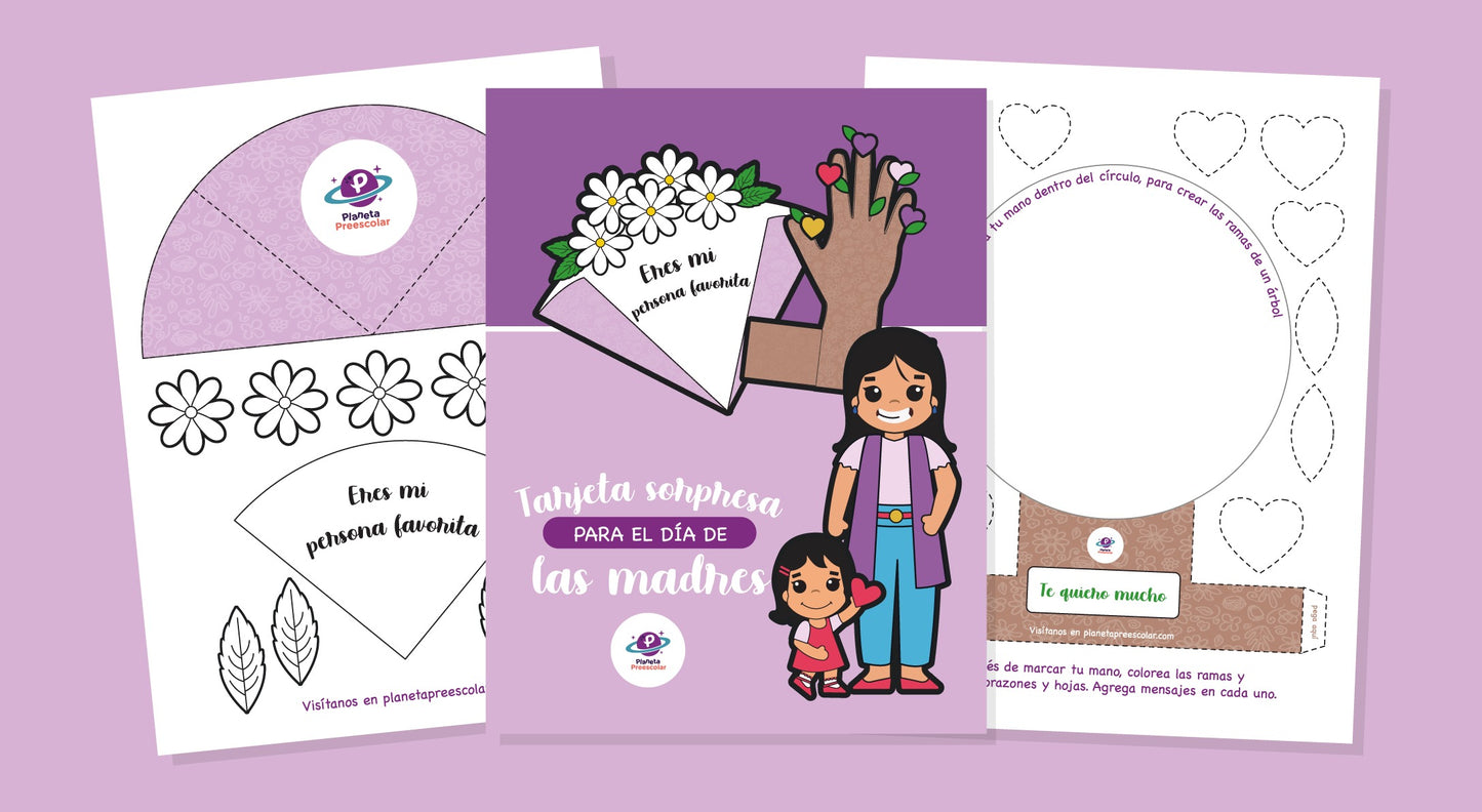 Tarjeta sorpresa para el día de las madres