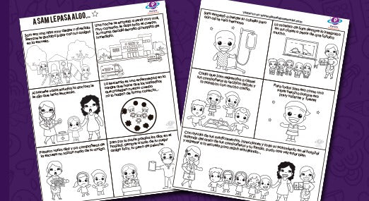 A Sam le pasa algo (historieta sobre el cáncer infantil)