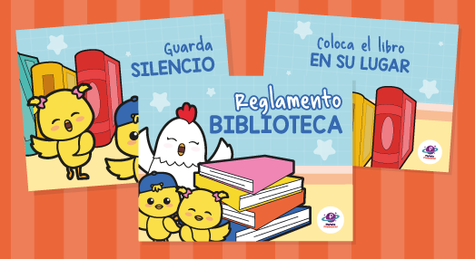 Reglamento de la biblioteca- Temática Pollitos