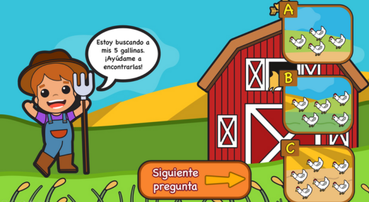 Contando con el granjero Pablo-Juego en PowerPoint