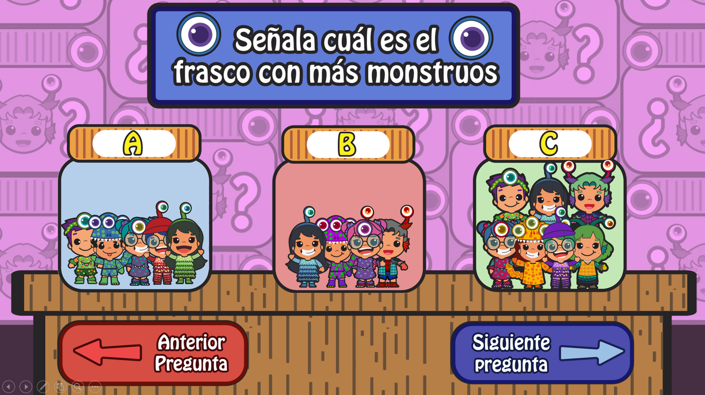 ¿Cuántos Monstruos Hay? - Juego en PowerPoint