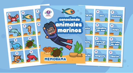 Maravillas del Mar: Memorama de Animales Marinos