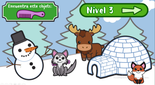 Buscando objetos en Navidad- Juego en PowerPoint