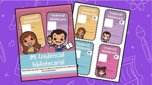 Credenciales para Biblioteca-colores