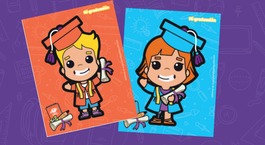 Decoración niños graduados