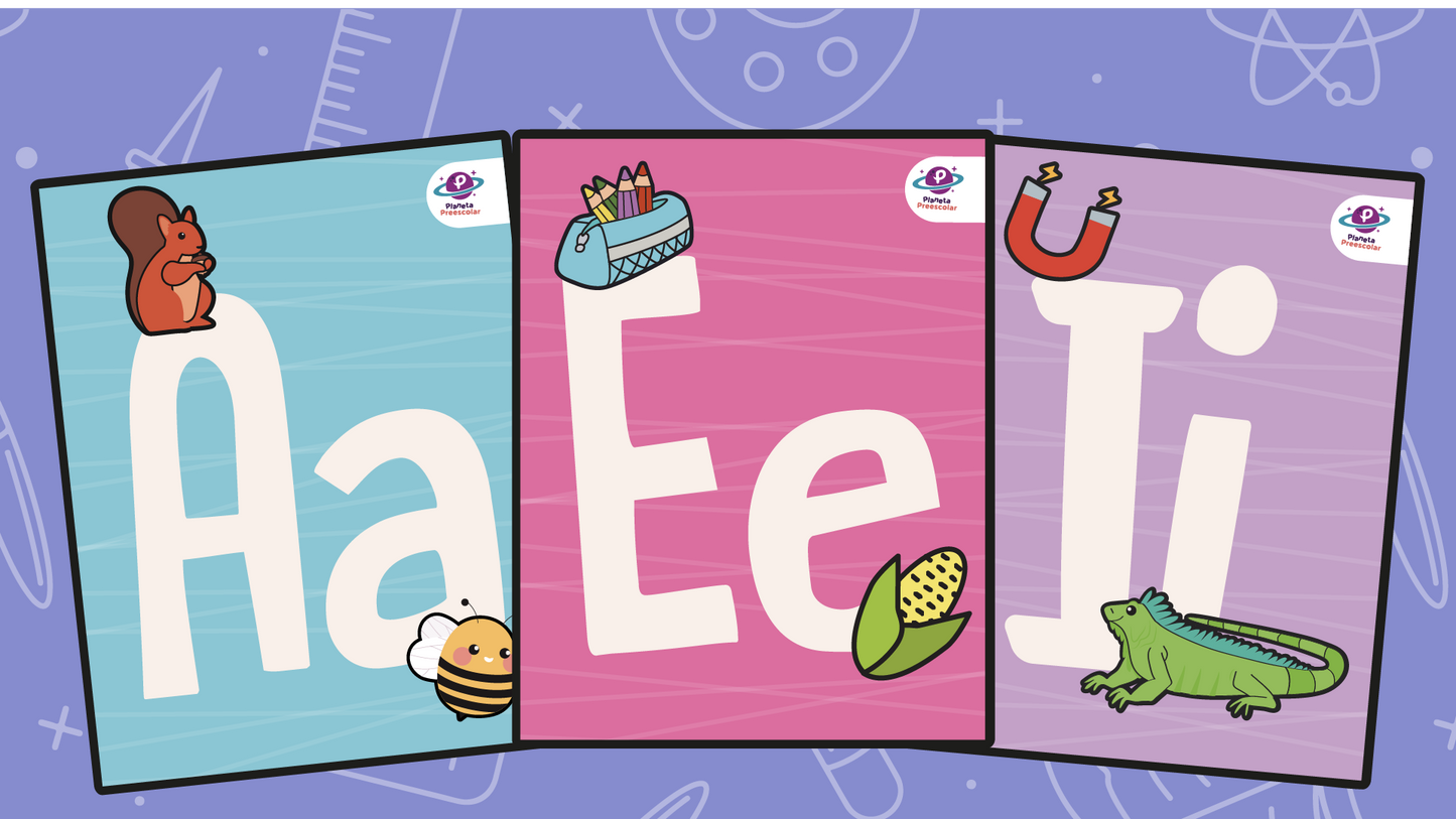 Vocales-Temática Colores