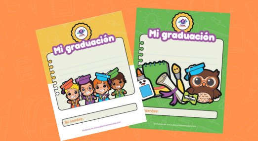 Etiquetas de Graduación para carpeta.