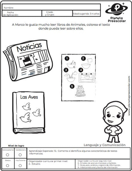 Los libros que le gustan a Marco