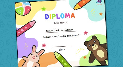 Diploma de Crayones PowerPoint
