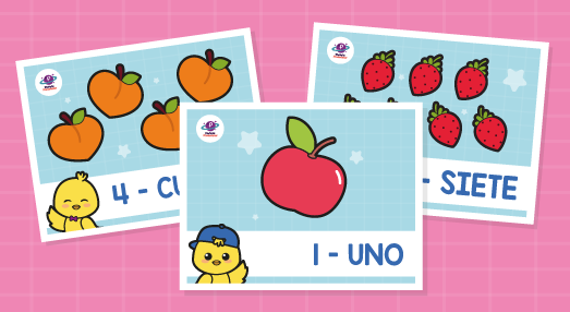 Láminas del 1 al 10- temática Pollitos